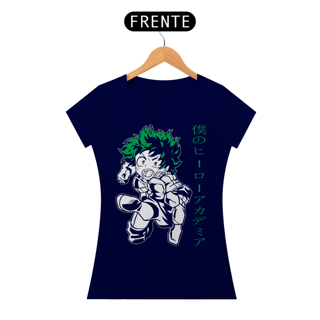 Nome do produto T-shirt Feminino My Hero Izuku Midoriya