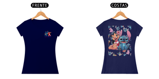 Nome do produto T-shirt Feminina Lilo e Stitch