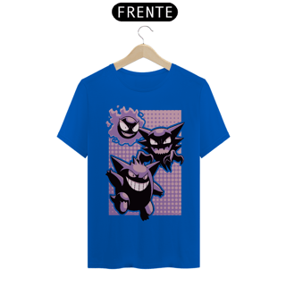 Nome do produto T-shirt Premium Unissex Pokémon Gengar Evolution