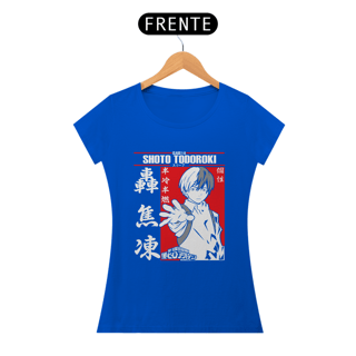 Nome do produto T-shirt Feminino My Hero Shoto Todoroki