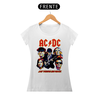 Nome do produto T-shirt Feminino AC/DC Let There Be Rock