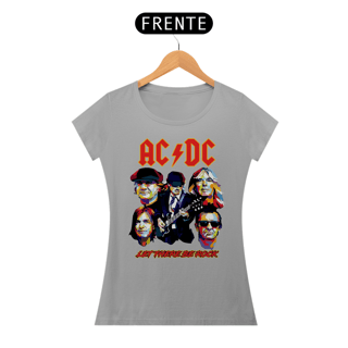 Nome do produto T-shirt Feminino AC/DC Let There Be Rock