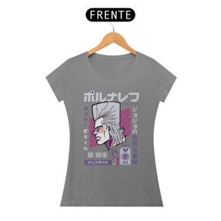Nome do produto T-shirt Feminino JoJo's Jean Pierre Polnareff