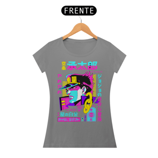 Nome do produto T-shirt Feminino JoJo's Jotaro Kujo