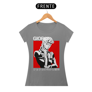 Nome do produto T-shirt Feminino JoJo's Bizarre Adventure Giorno Giovanna