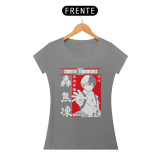 Nome do produto T-shirt Feminino My Hero Shoto Todoroki
