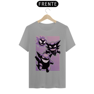 Nome do produto T-shirt Premium Unissex Pokémon Gengar Evolution