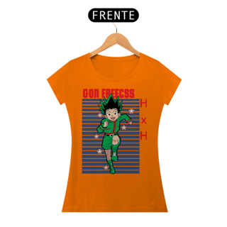 Nome do produto T-shirt Feminino HXH Gon Freecss