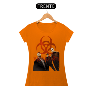Nome do produto T-shirt Feminino BIOHAZARD band