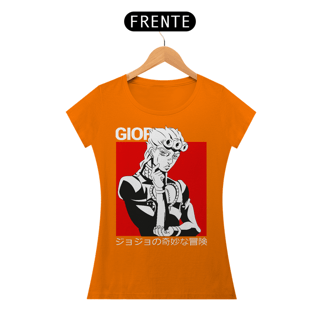 Nome do produto T-shirt Feminino JoJo's Bizarre Adventure Giorno Giovanna