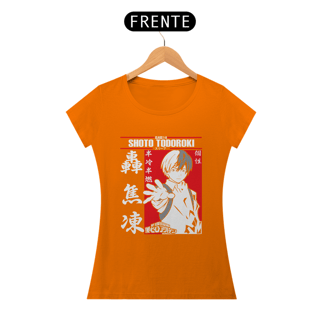 Nome do produto T-shirt Feminino My Hero Shoto Todoroki