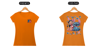 Nome do produto T-shirt Feminina Lilo e Stitch