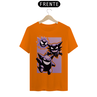 Nome do produto T-shirt Premium Unissex Pokémon Gengar Evolution