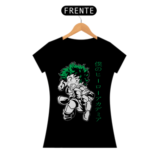 Nome do produto T-shirt Feminino My Hero Izuku Midoriya