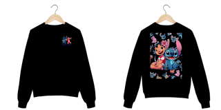 Nome do produto Moletom Fechado LiLo & Stitch 