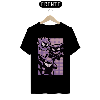 Nome do produto T-shirt Premium Unissex Pokémon Gengar Evolution