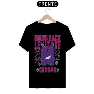Nome do produto T-shirt Premium Unissex Pokémon Gengar Levitate