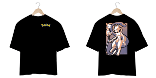Nome do produto T-shirt Oversized Unissex Pokérmon Mewtwo