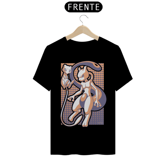 T-shirt Premium Unissex pkémon Mewtwo