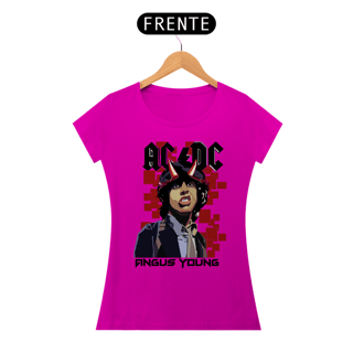 Nome do produto T-shirt Feminino AC/DC Angus Young