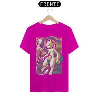 Nome do produto T-shirt Premium Unissex pkémon Mewtwo