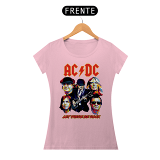 Nome do produto T-shirt Feminino AC/DC Let There Be Rock