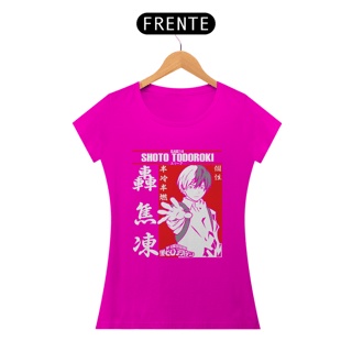 Nome do produto T-shirt Feminino My Hero Shoto Todoroki