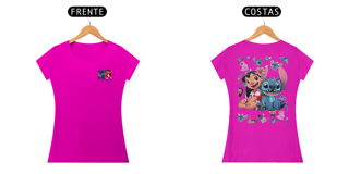 Nome do produto T-shirt Feminina Lilo e Stitch