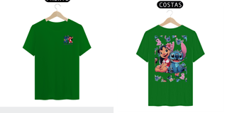 Nome do produto T-shirt Premium Lilo & Stitch