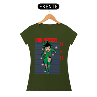 Nome do produto T-shirt Feminino HXH Gon Freecss