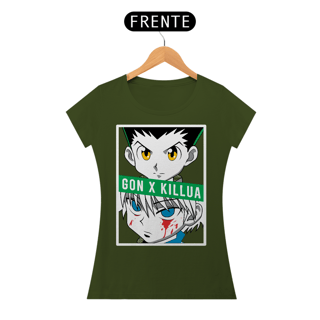 Nome do produto T-shirt Feminino HXH Gon x Killua