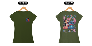 Nome do produto T-shirt Feminina Lilo e Stitch