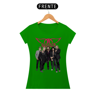 Nome do produto T-shirt Feminino Aerosmith Band