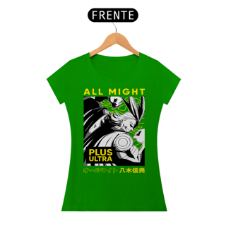 Nome do produto T-shirt Feminino My Hero All Might