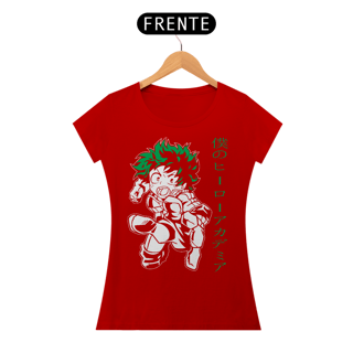 Nome do produto T-shirt Feminino My Hero Izuku Midoriya