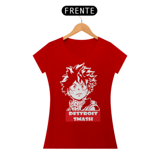 Nome do produto T-shirt Feminino My Hero Destroit Smash
