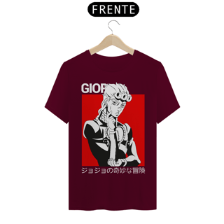 Nome do produto T-shirt Premium JoJo's Bizarre Adventure Giorno Giovanna