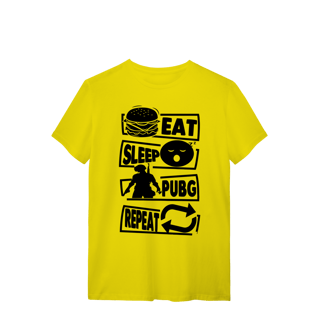 T-shirt Premium Unissex Eat Sleep Pubg Repeat