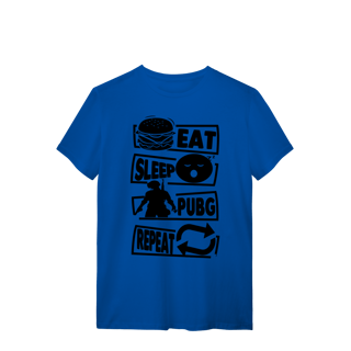 Nome do produto T-shirt Premium Unissex Eat Sleep Pubg Repeat