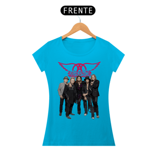 Nome do produto T-shirt Feminino Aerosmith Band