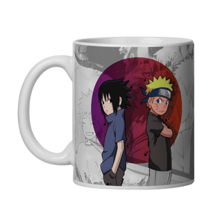 Caneca Naruto e Sasuke Naruto Clássico 