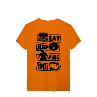 Nome do produto T-shirt Premium Unissex Eat Sleep Pubg Repeat