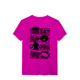 Nome do produto T-shirt Premium Unissex Eat Sleep Pubg Repeat