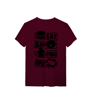 Nome do produto T-shirt Premium Unissex Eat Sleep Pubg Repeat