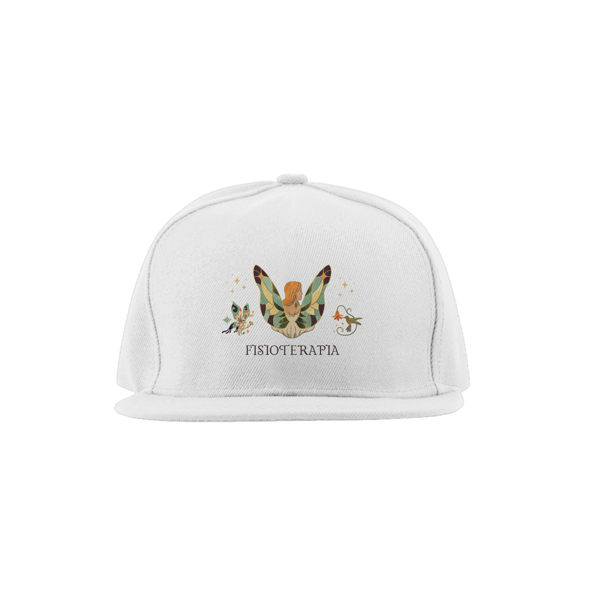 Nome do produto: Boné Aba Reta - Fada Fisioterapia