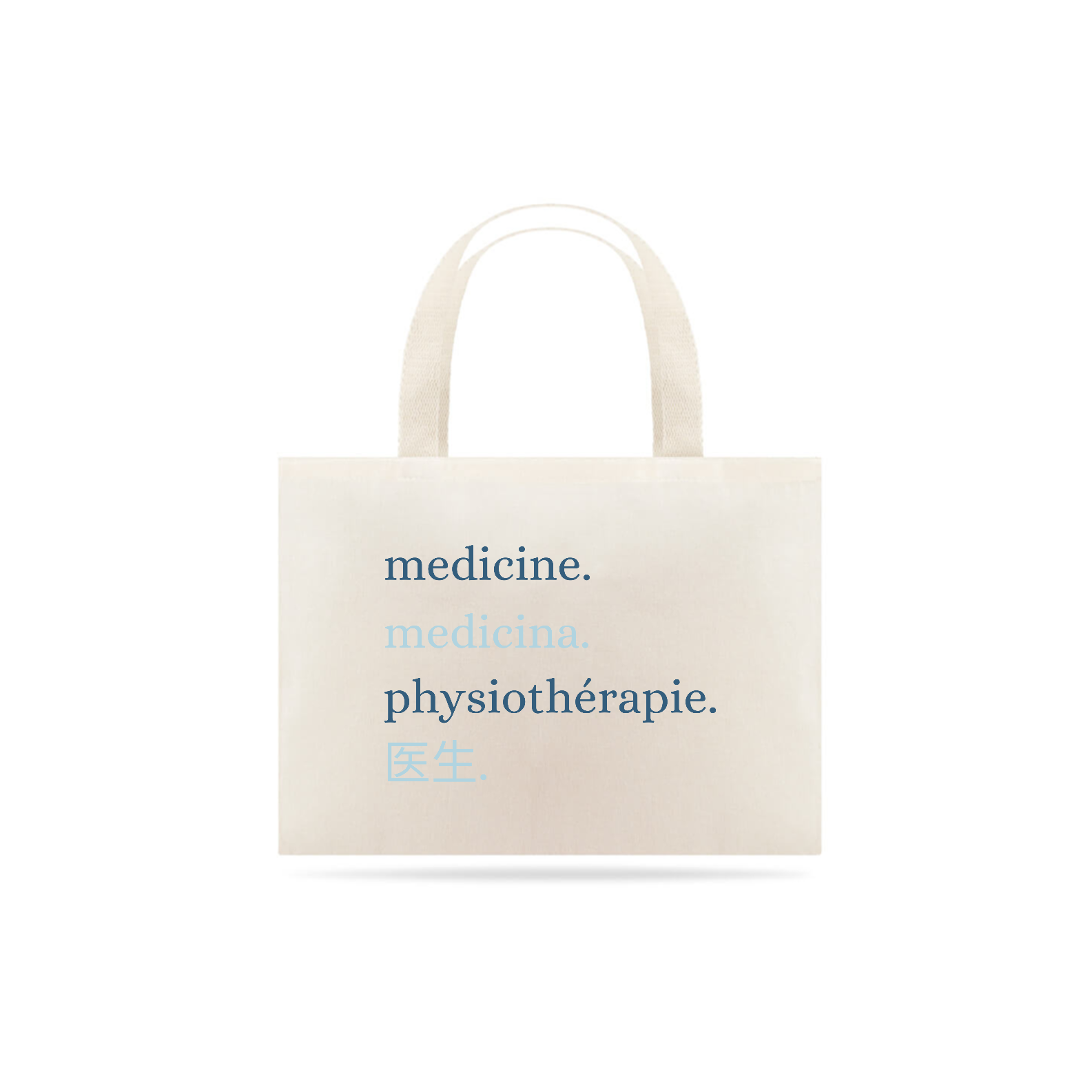 Ecobag Grande - Idiomas Medicina 