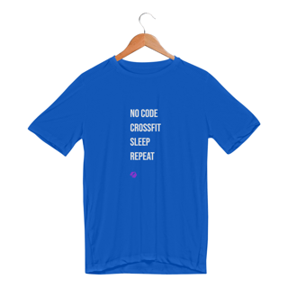 Nome do produto Camiseta Sport Dry UV - No Code Crossfit (Escura)
