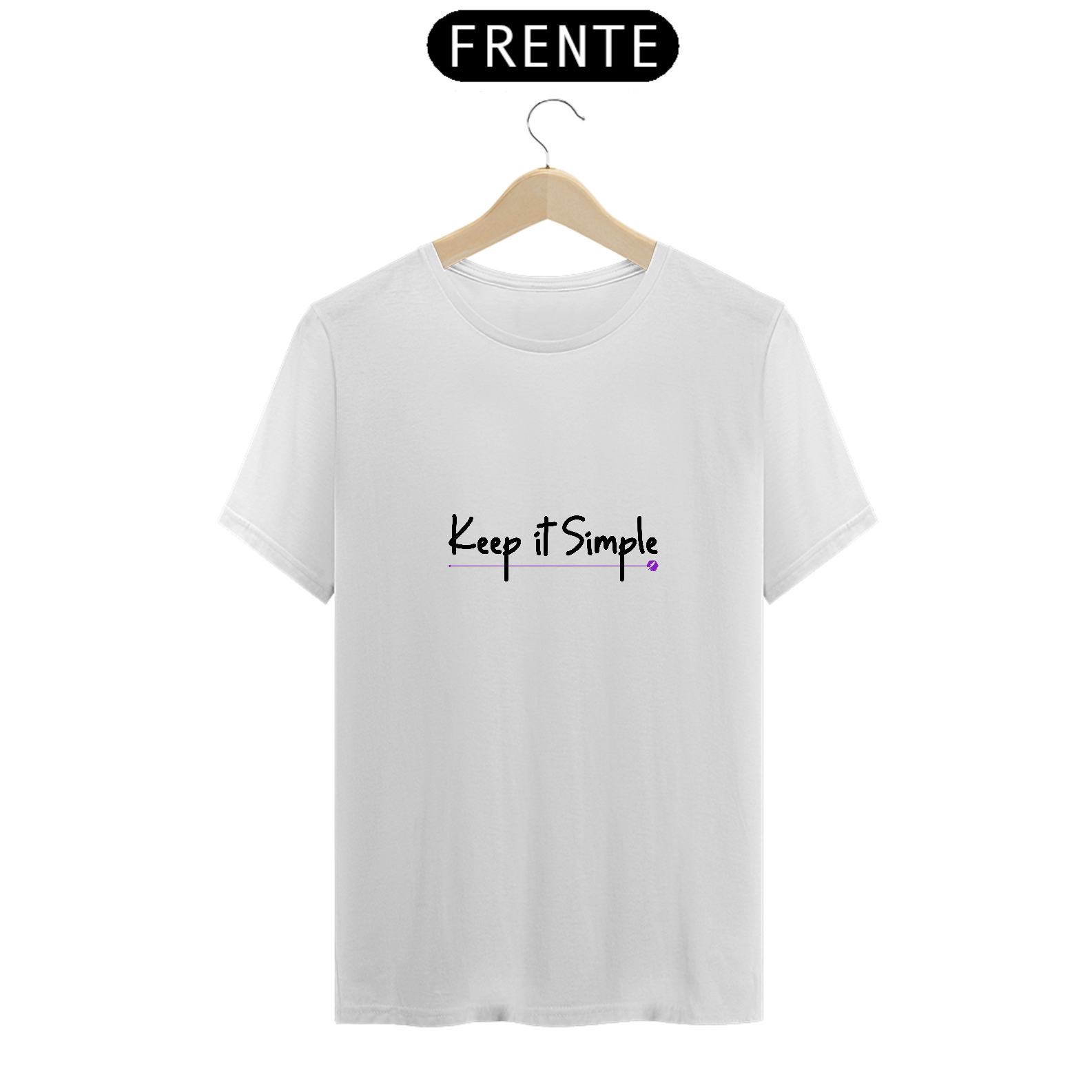 Camiseta Quality Kepp It Simple Branca 