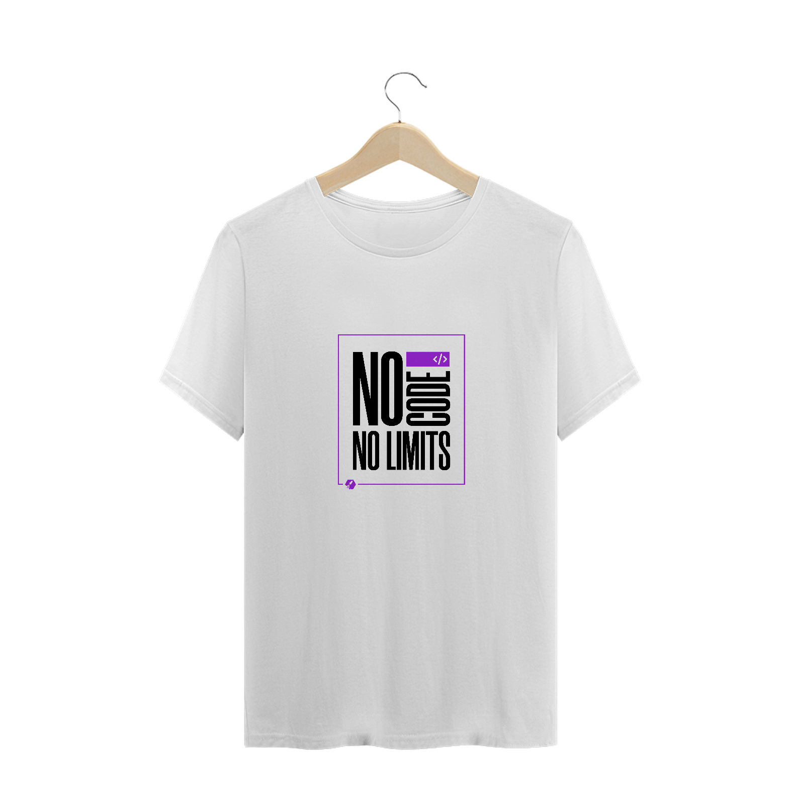 Camiseta Plus Size No Code No Limits Branca 