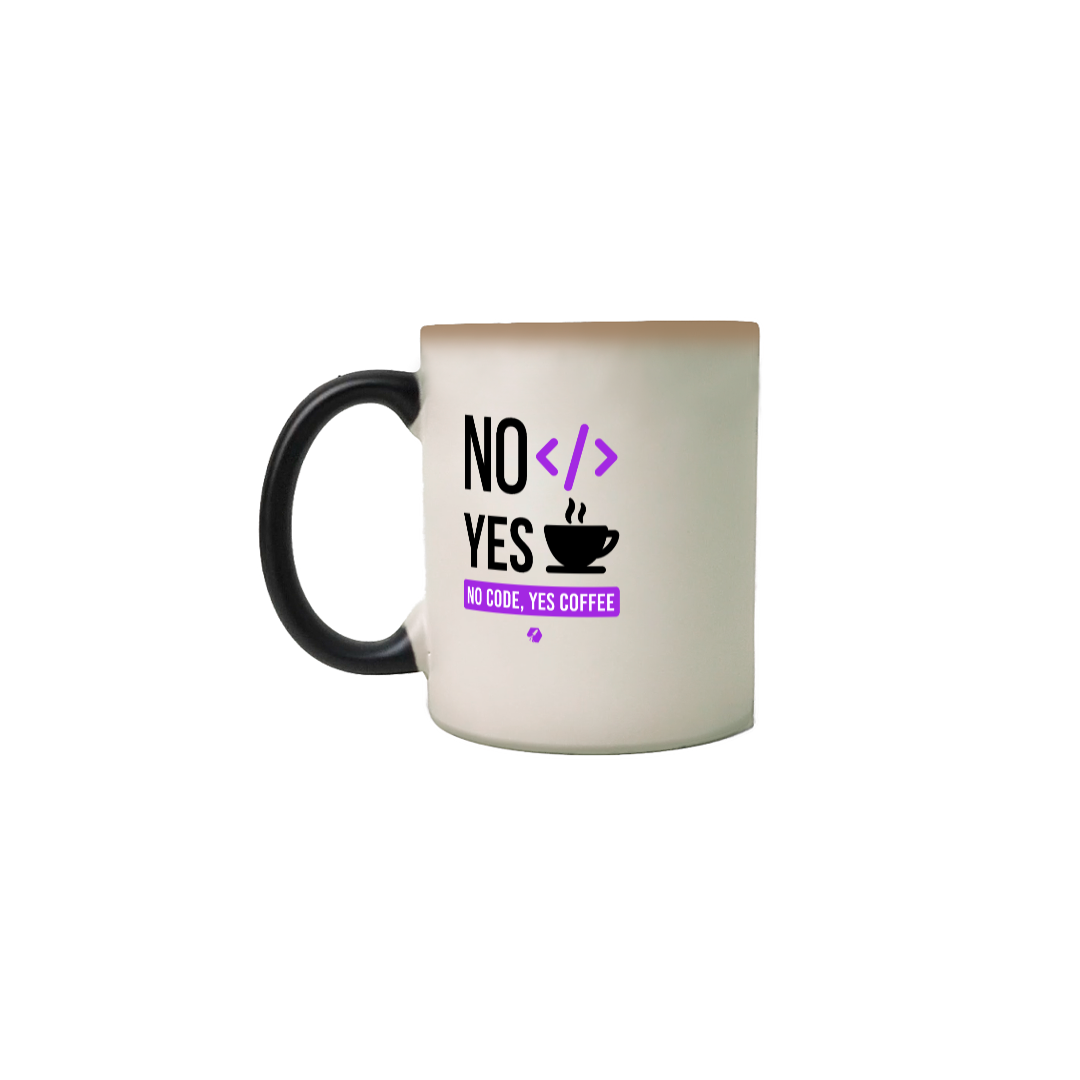 Nome do produto: Caneca Mágica No Code Yes Coffee 2